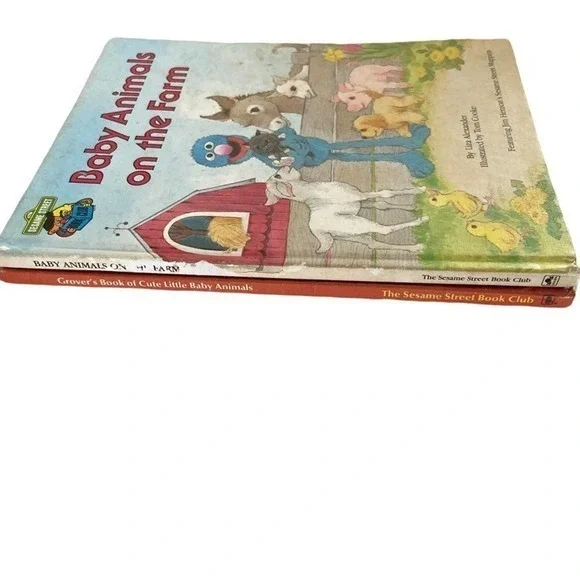 Sesame Street Books Vintage Lot.‎ Book Club Books. Grover, Muppets, 1980s - Picture 6 of 6